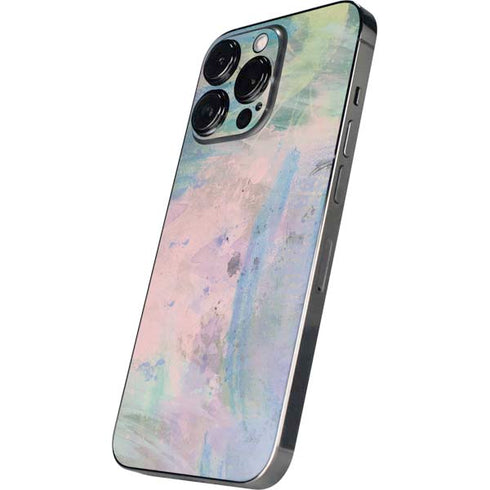 Rose Quartz & Serenity Abstract iPhone 16 Pro Skin